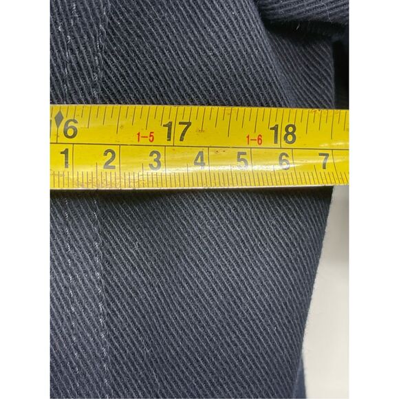 Talbots‎ Blazer Jacket Military Women 8 Navy Blue Gold Buttons Stand up Collar - Picture 8 of 10